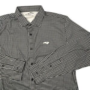 HL Sport Men’s Performance Luxury 4-Way Stretch Houndstooth Shirt XL Long Sleeve